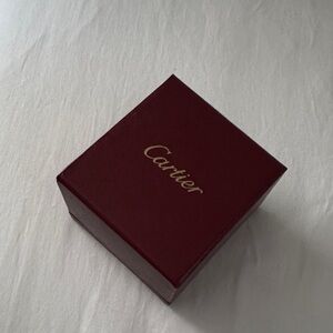 Cartier Red Box with Gold Logo